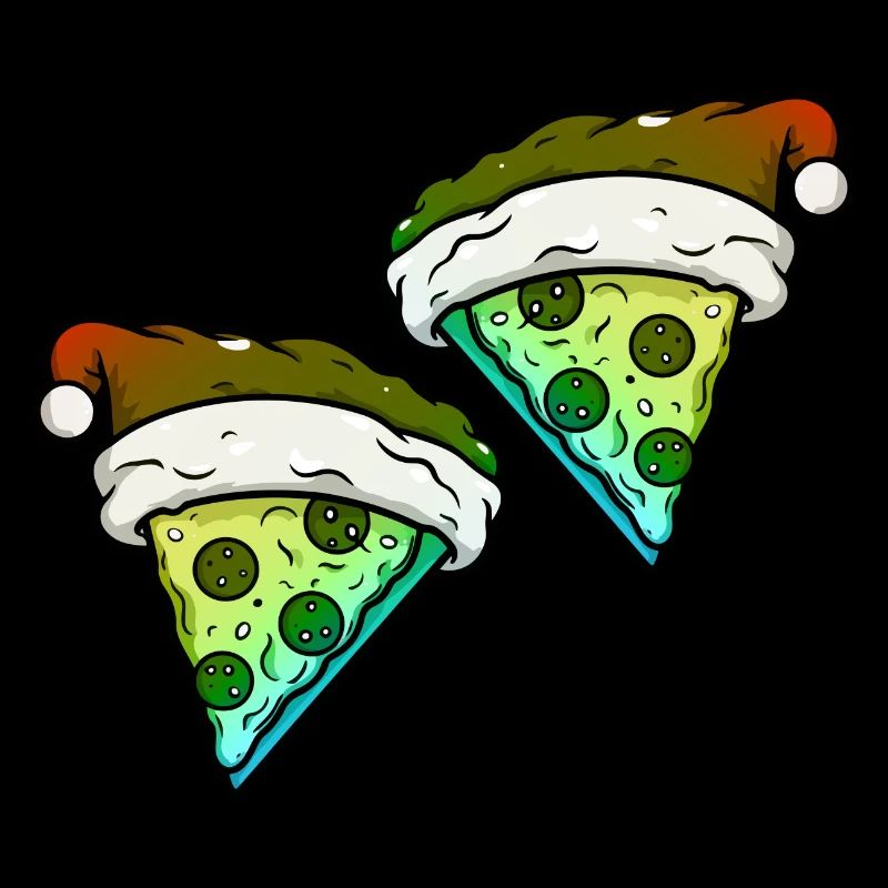 Pizza Christmas Comic Funny