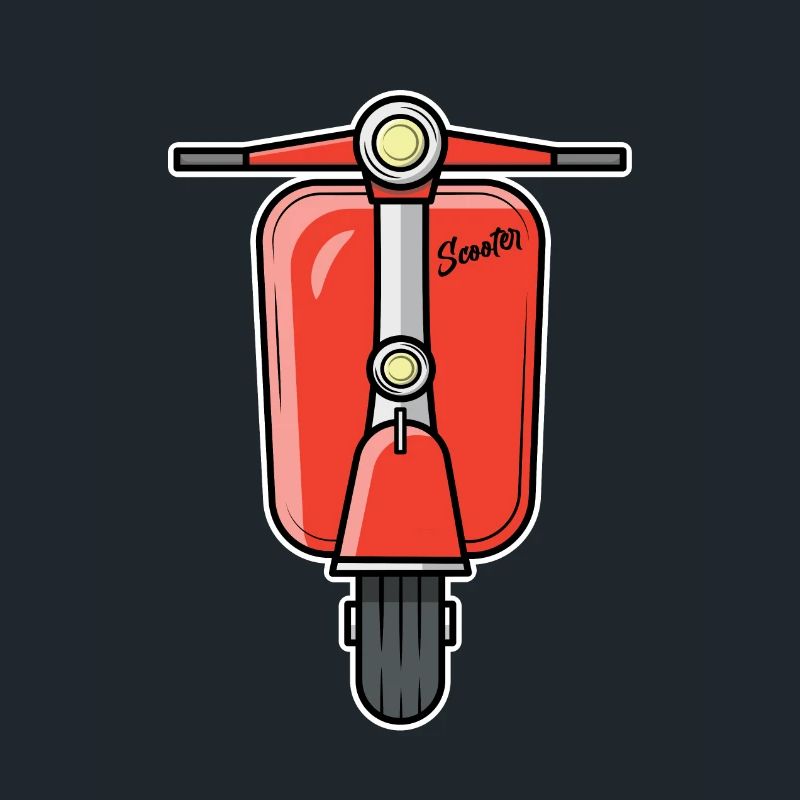 Scooter Motorroller Roller rot