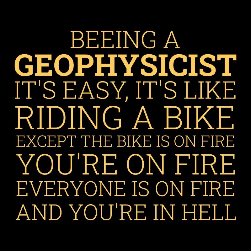 Geophysicist Riding A Bike Geophysics