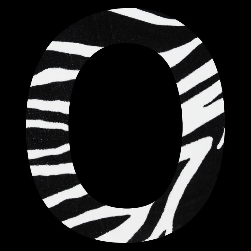 Buchstabe o zebra