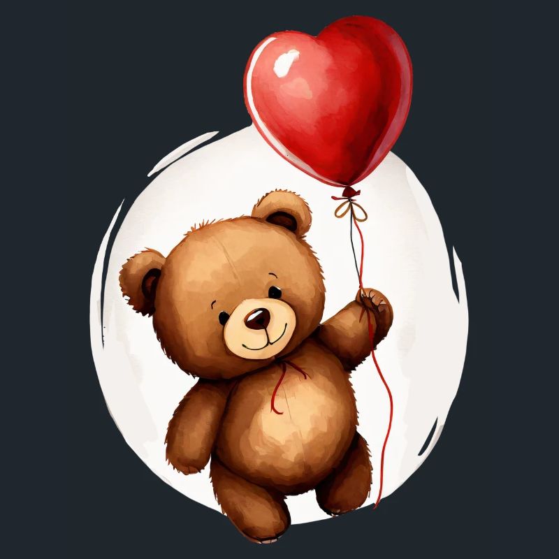 Bear with balloon