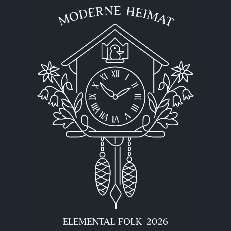 Modern Home Cuckoo Clock Elemental Folk