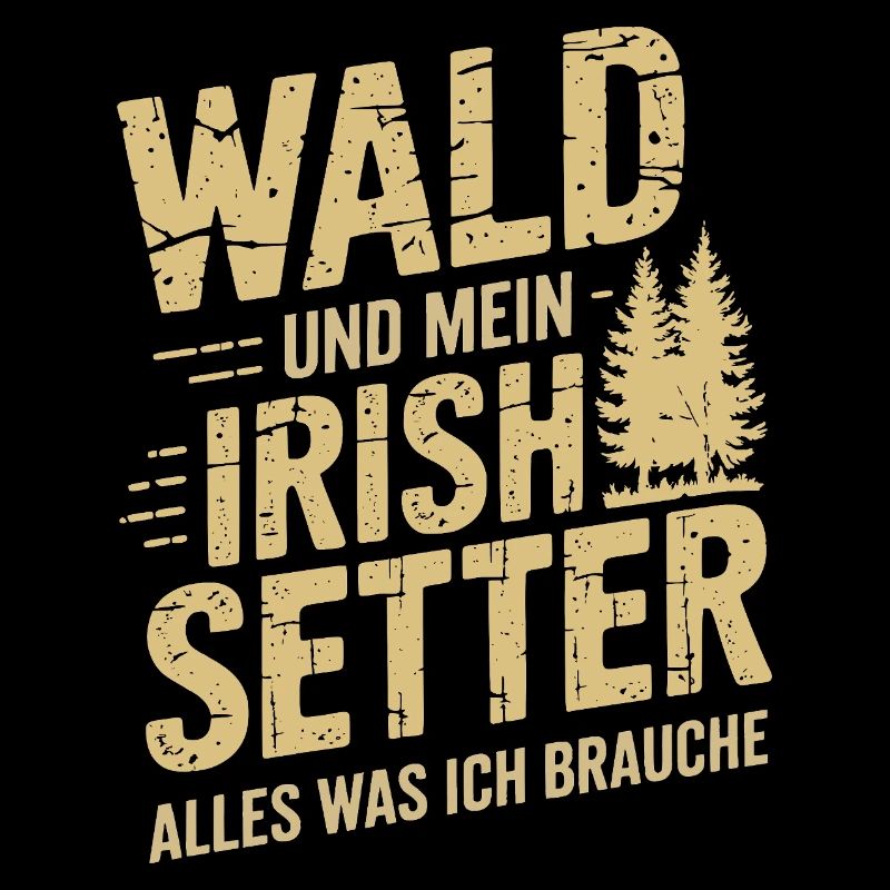 Wald und mein Irish Setter
