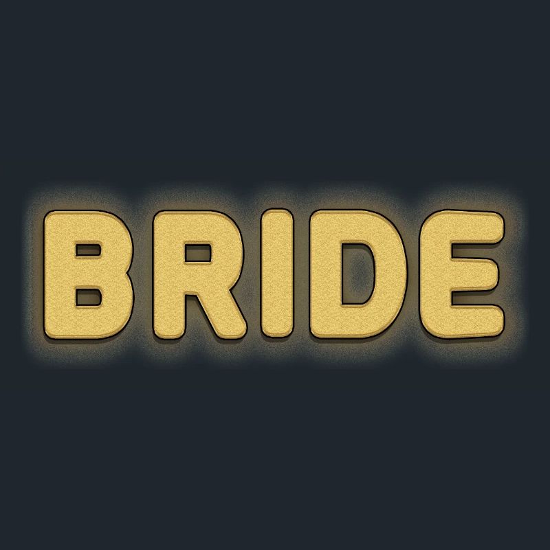 Conception élégante de texte de mariée pour la tenue de mariage