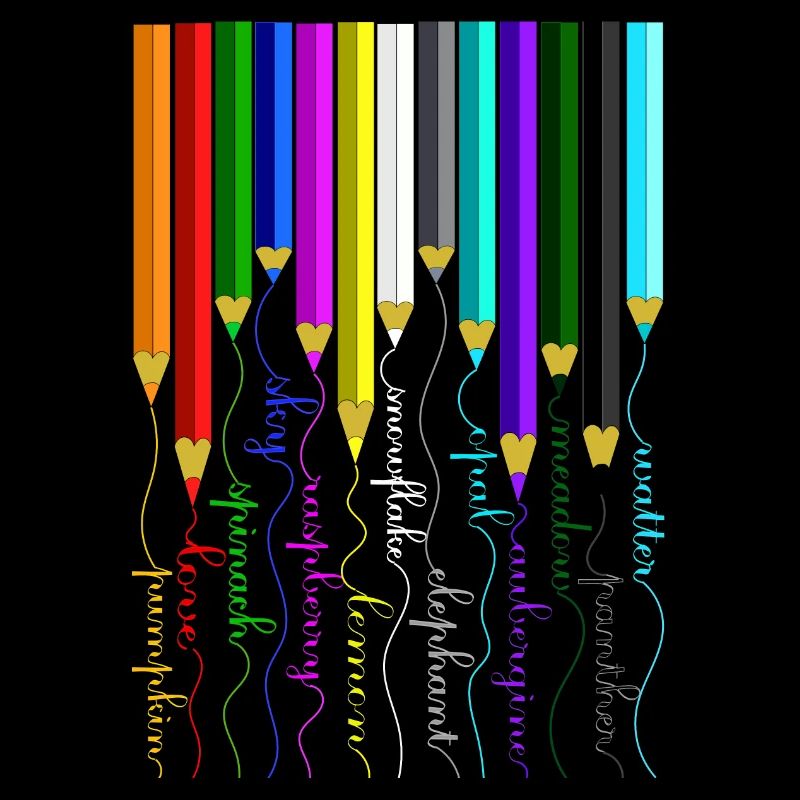 Pencils, colored pencils, wooden pencils, crayons, felt-tip pens