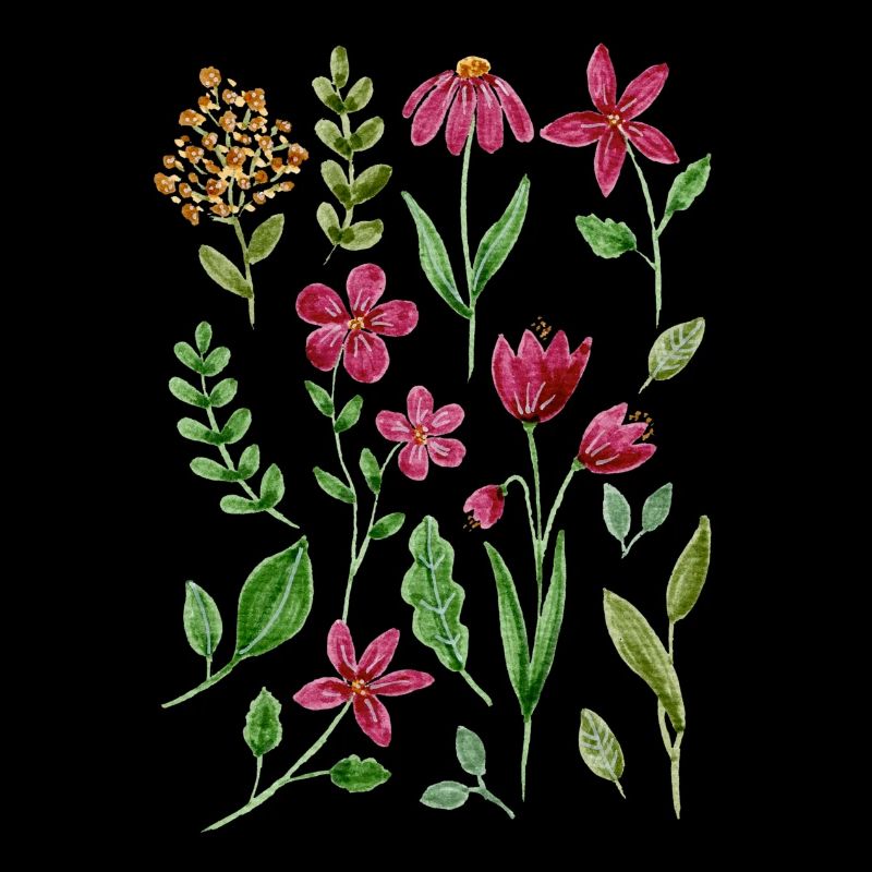 Floral Pattern Floral Pink Green