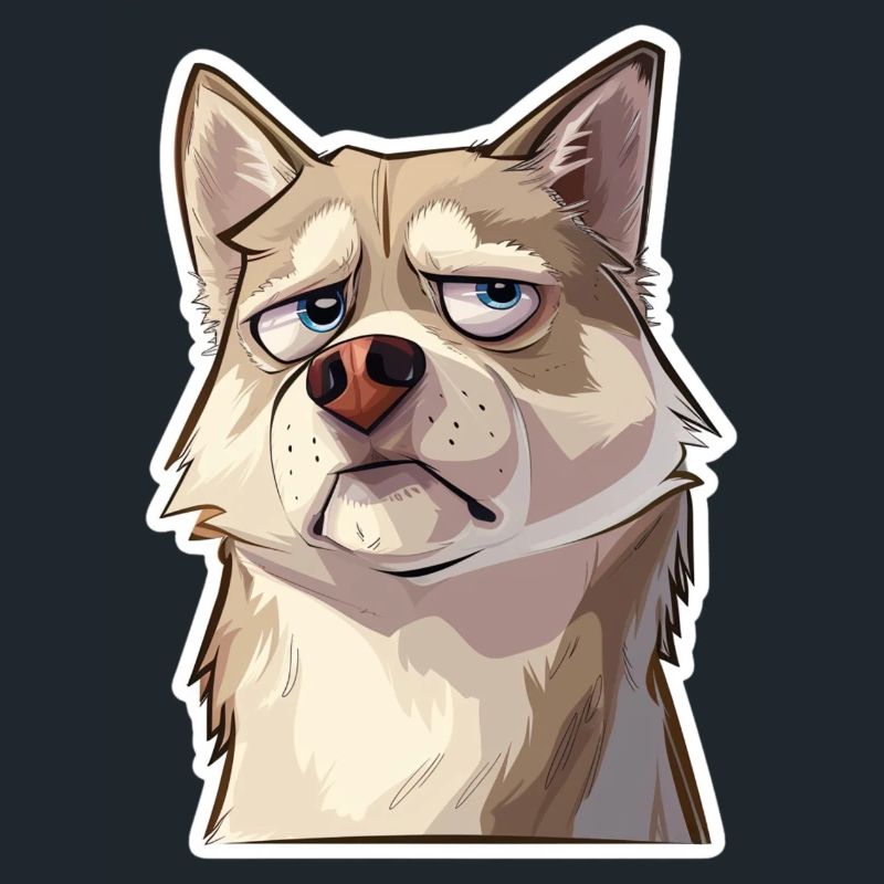 Grumpy the Husky