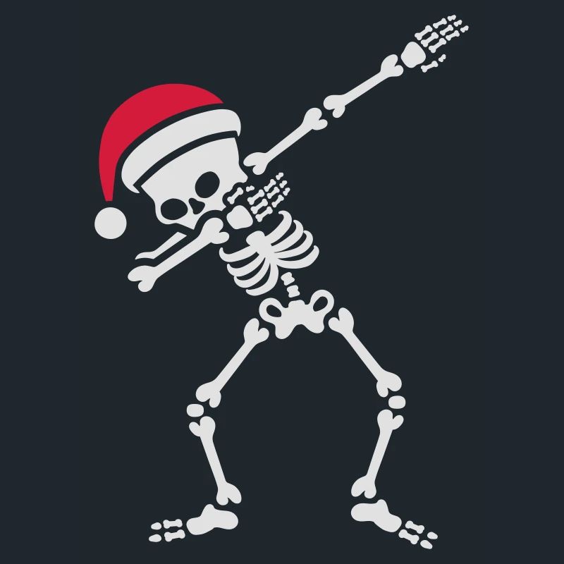 Santa dab / dabbing skeleton