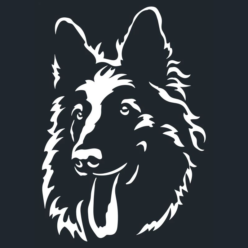 Schweizer Schäferhund Kopf "Black Edition"