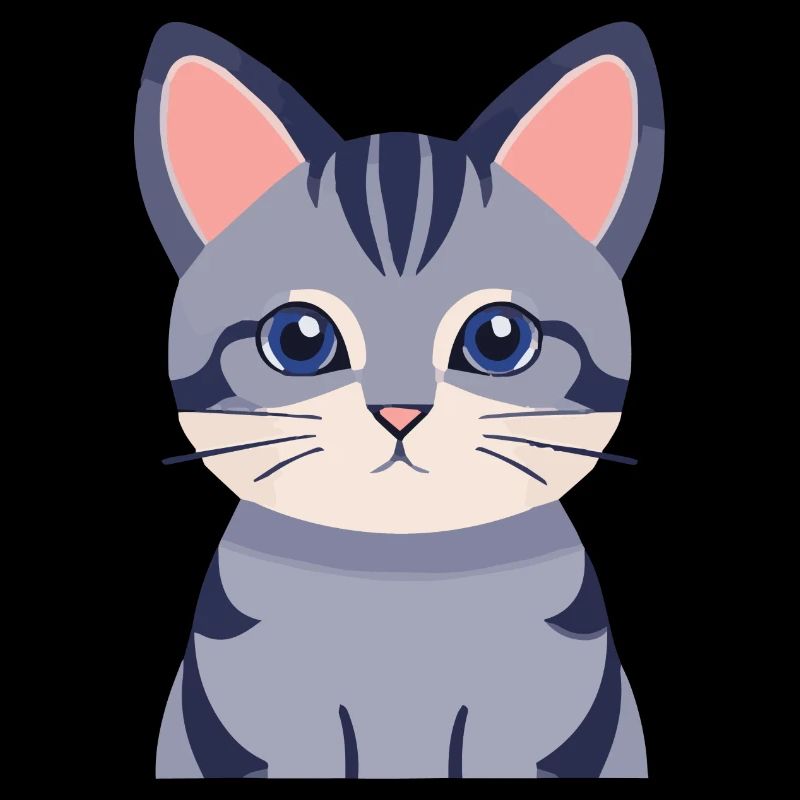 graue Katze süß