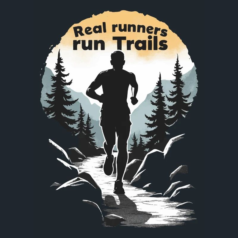 Echte Läufer laufen Trails - Trail Running