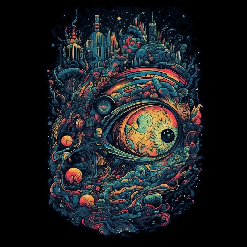 Trippy Explosion - Psychedelic Motif