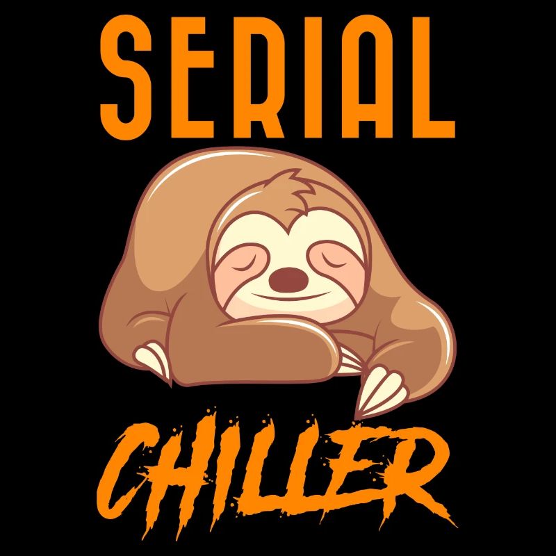 Serial Chiller Sloth chilling and relaxing