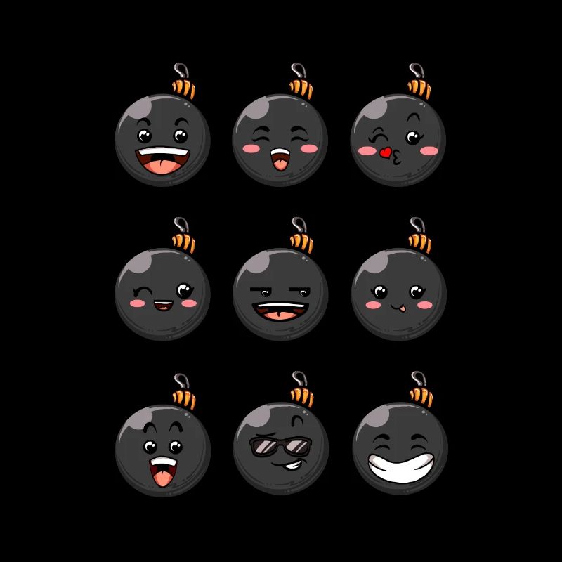 9 Weihnachtskugeln #9/10 Schwarz