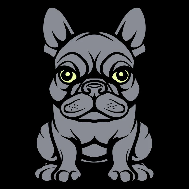 bulldogg hund comic