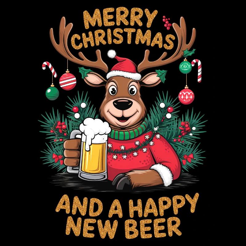 Bière de renne Boisson de Noël Boisson de Noël Idée cadeau