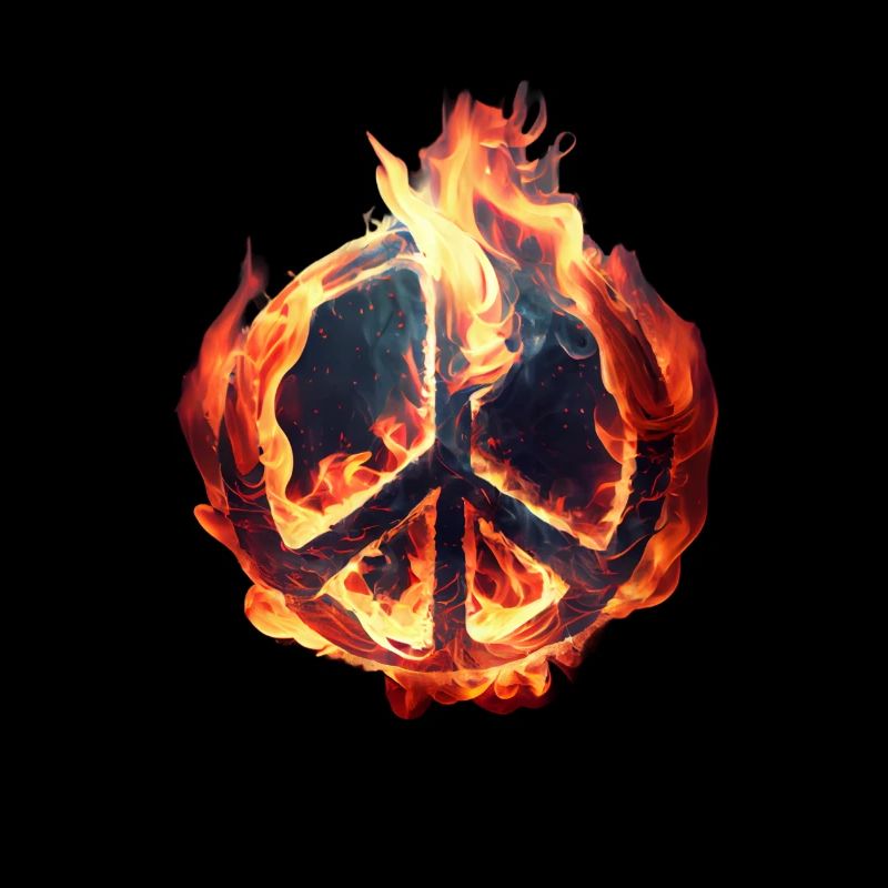 Flame sends peace