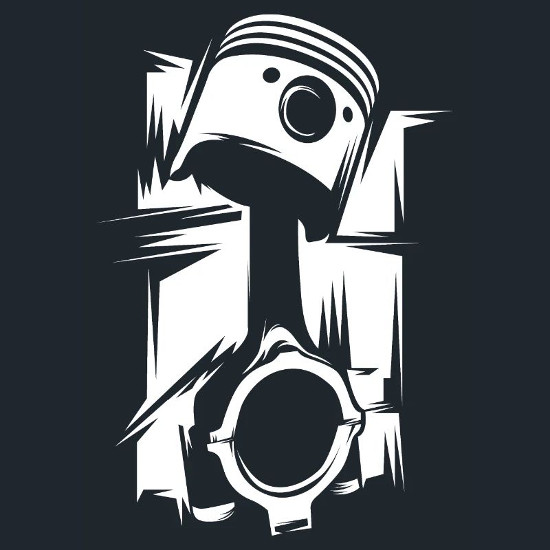 Piston illustration tuning engines workshop icon
