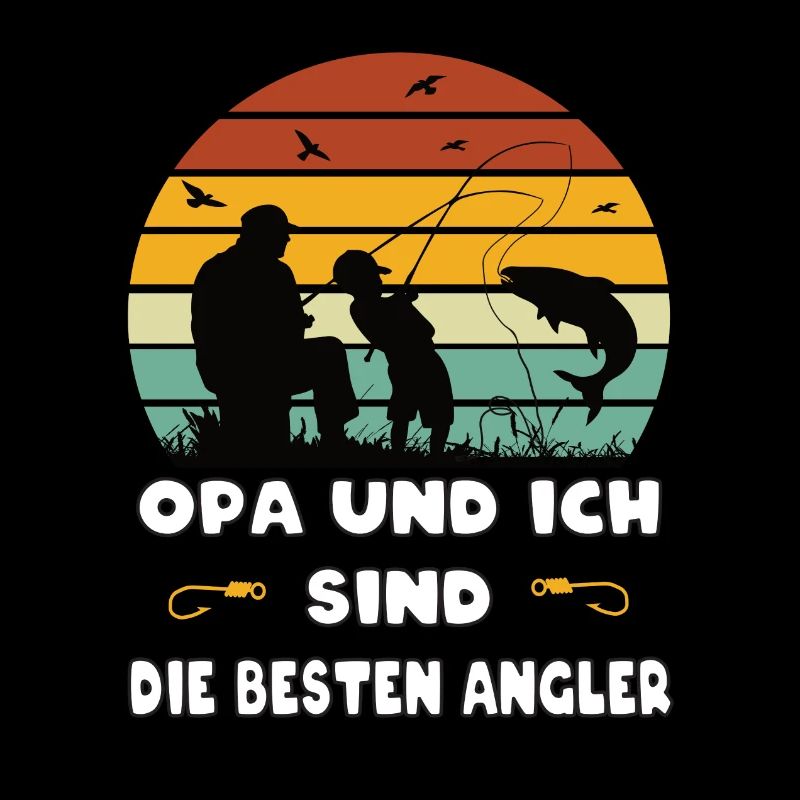 Opa und Enkel Beste Angler Geschenk
