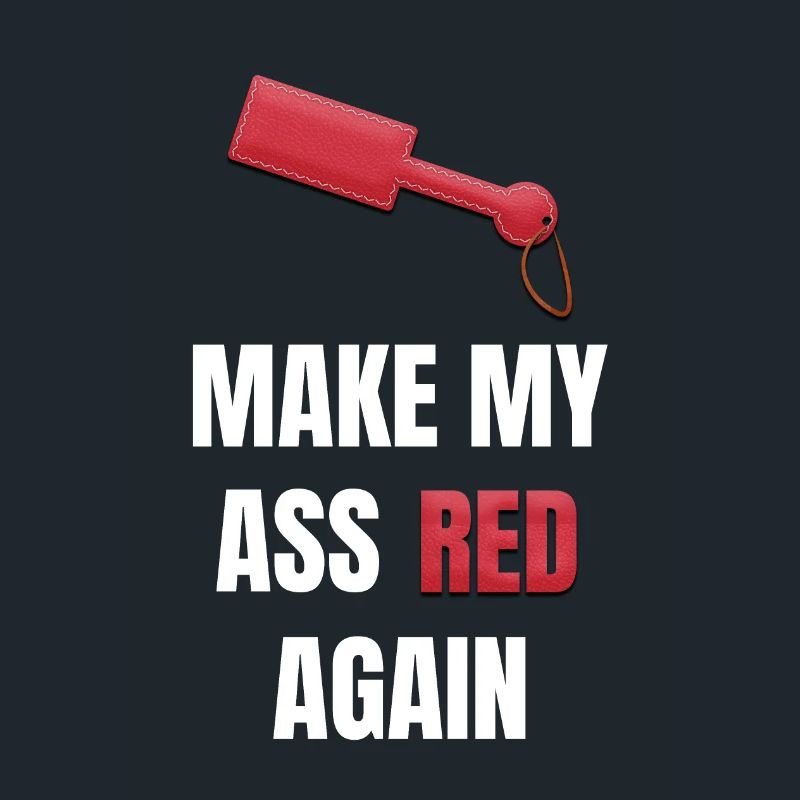 Make My Ass Red again Kinky Paddle en cuir BDSM