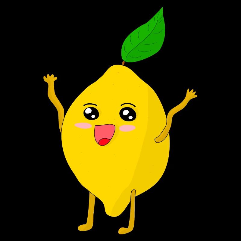 Drôle de citron heureux