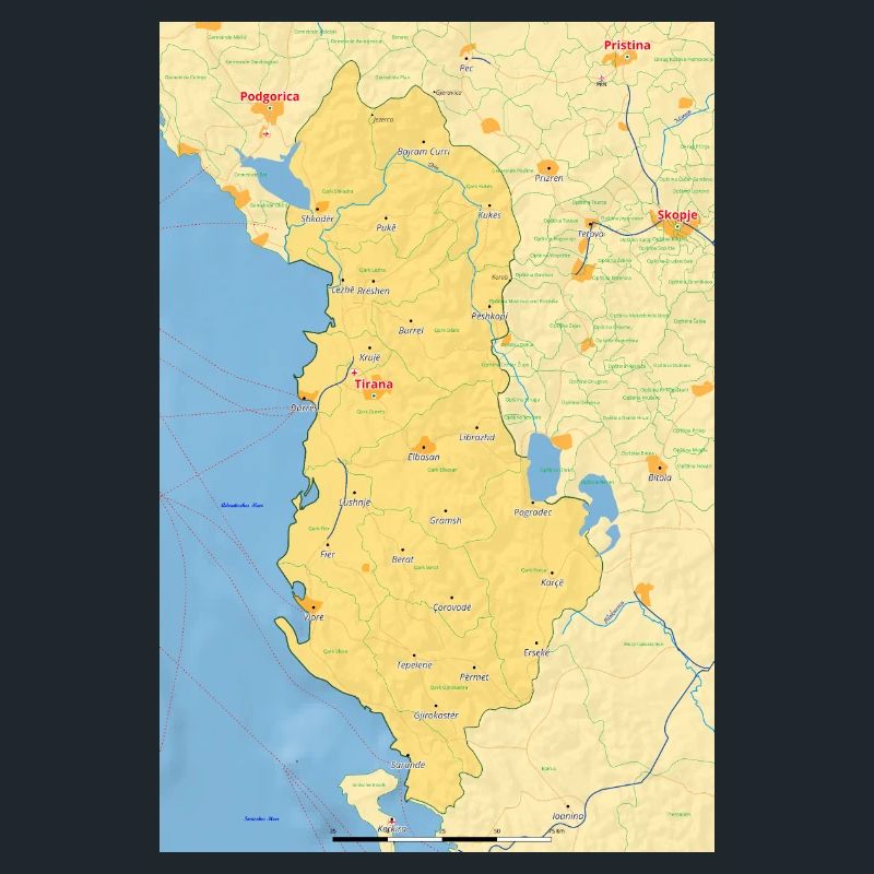 Albania Map