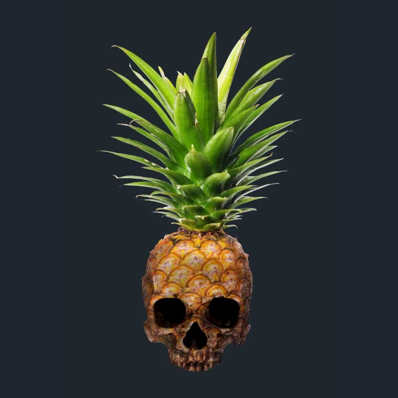Pineapple Skull Ananas Teschio