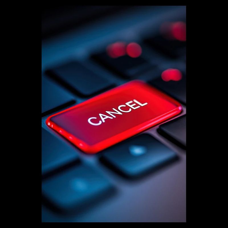 Rot Abbrechen-Tasten-Highlight