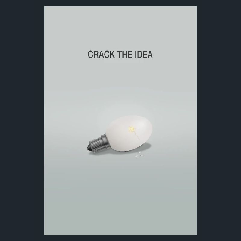Crack The Idea Creative Thinking Poster