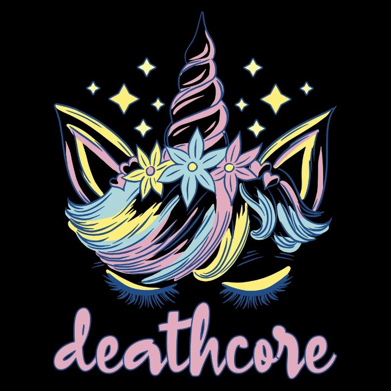 Lustig Deathcore Einhorn Metalhead