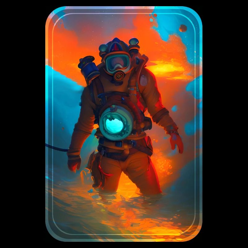 Essential Hardworking Firefighter Unterwater