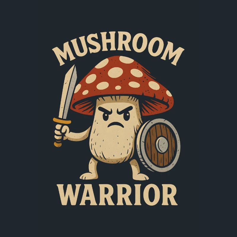 Guerrier champignon avec épée