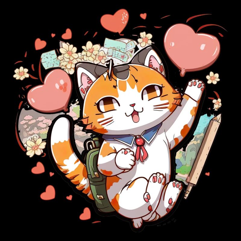 Funny cat love