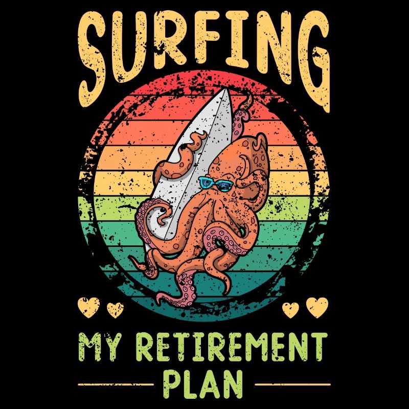 Surf Squid Summer Board Ocean Holiday
