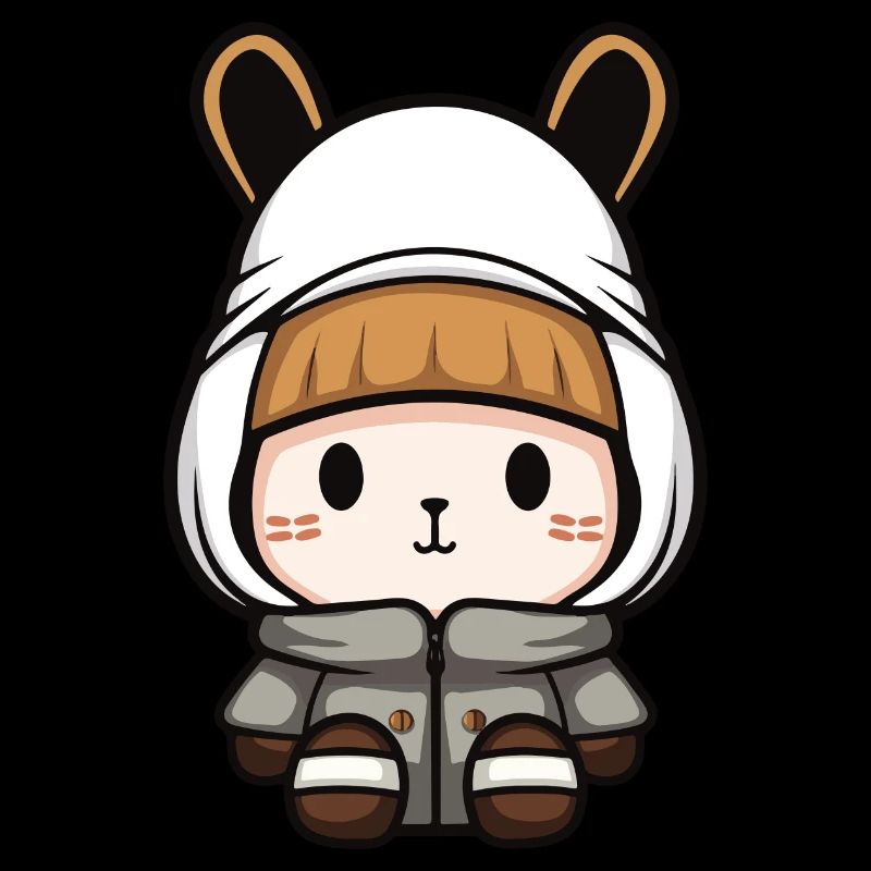Lapin Hiver Bande Dessinée Mignon