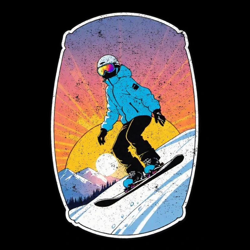Snowboarding, snow and skiing