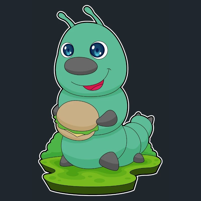 Burger à la chenille