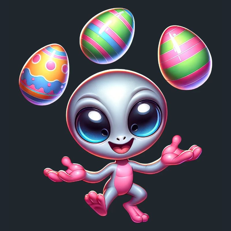 Alien Easter Juggler: Egg Acrobatics
