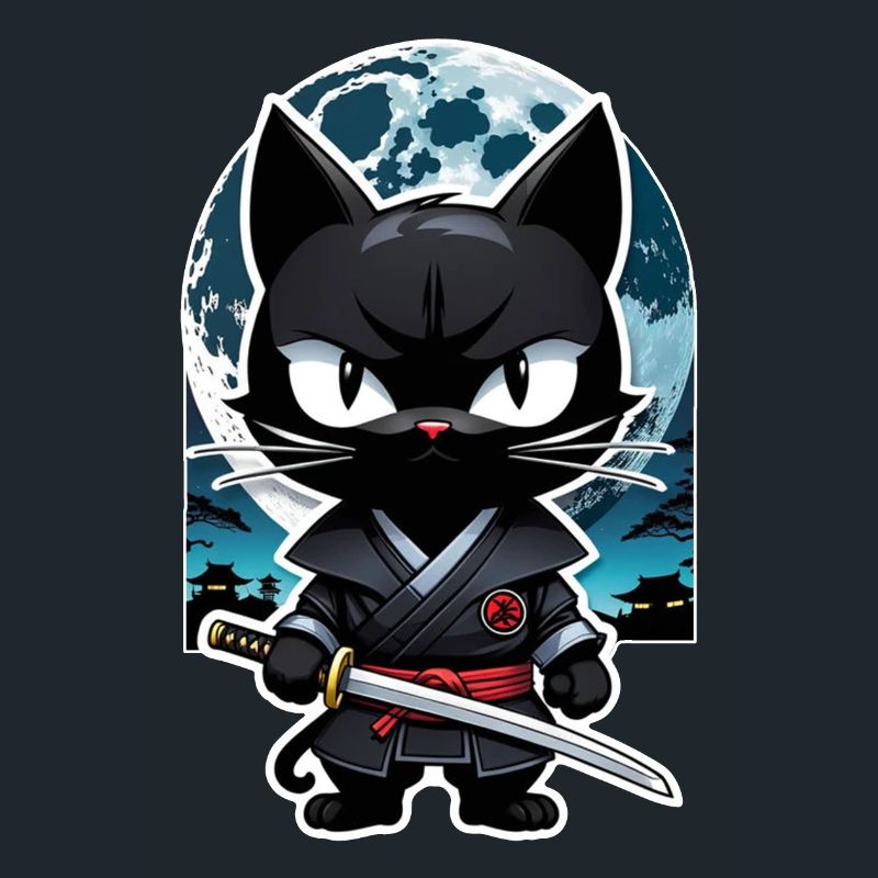 Ninja Cat - Samurai Kitten