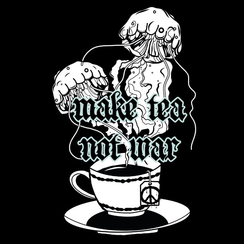 Tee // Krieg // Frieden // Illustration