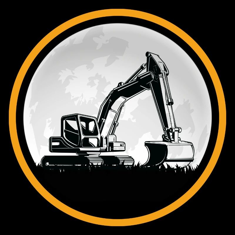 Bagger Baggerfahrer Baustelle Baggerschaufel