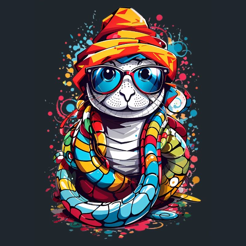 Mignon serpent coloré