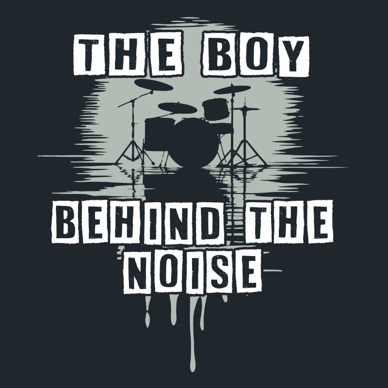 Drummer Boy Schlagzeuger Drumset Silhouette
