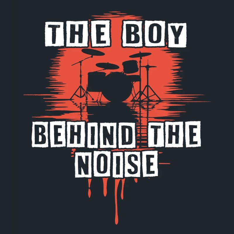Drummer Boy Schlagzeuger Drumset Silhouette