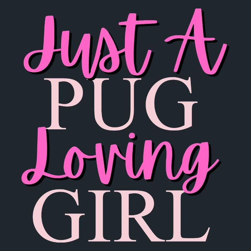 Nur ein Mops, das Mädchen liebt