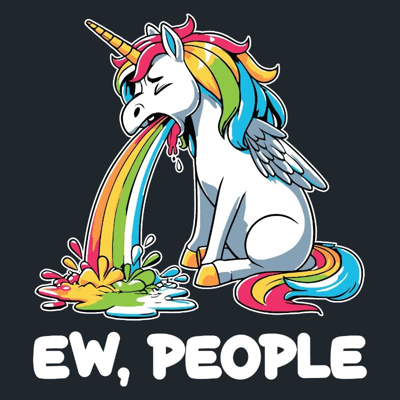 Regenbogen Unicorn Spuckt Regenbogen
