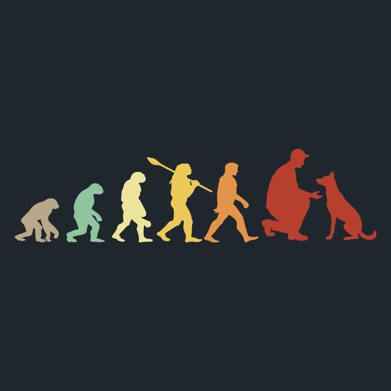 Evolution Funny Belgian Malinois Shepherd Dog