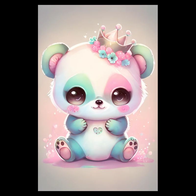 Bébé panda princesse