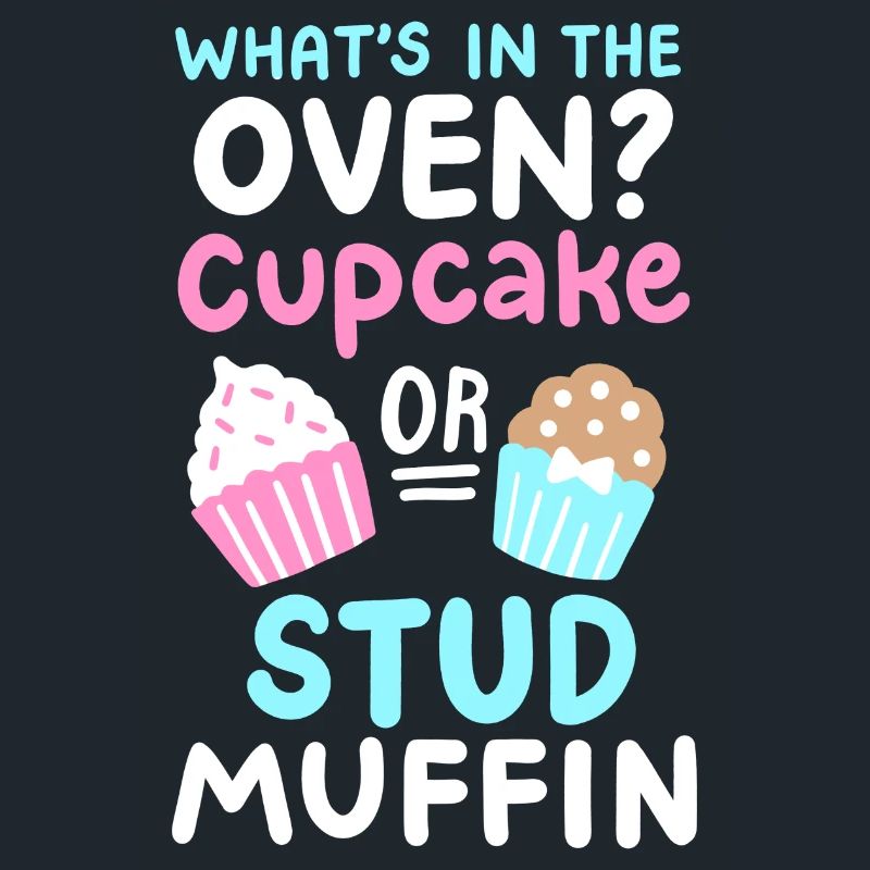 Cupcake oder Stud Muffin Gender Reveal Party