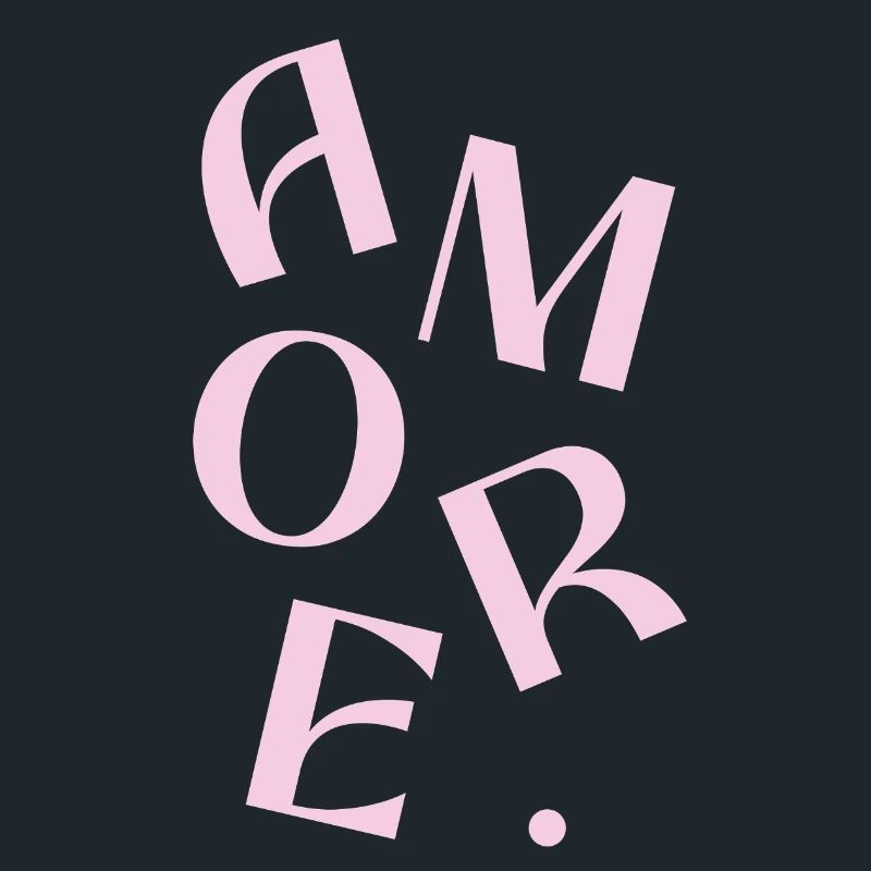 Amore Pink Typography Fragment